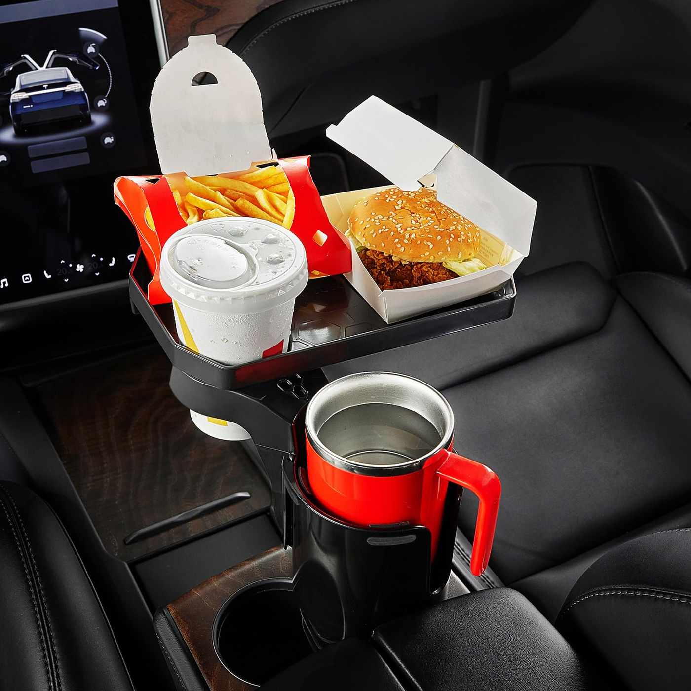 Cup Holder Expander Tray Black product photo
