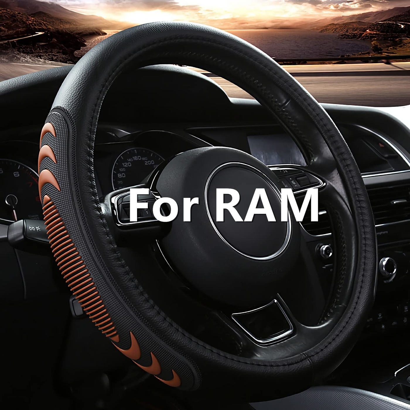 Steering Wheel Cover Brown product photo
